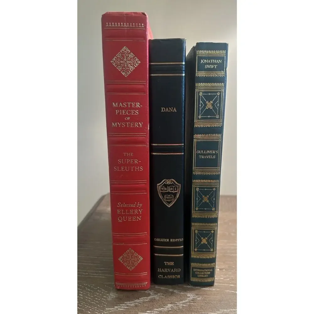 Vtg Lot Of 3 Collectors Hardcover Books The Super-Sleuths Dana Gullivers Travels